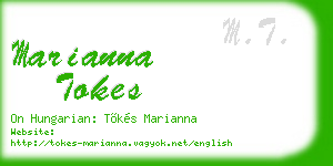 marianna tokes business card
